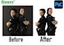 give professional photo editing services ie background